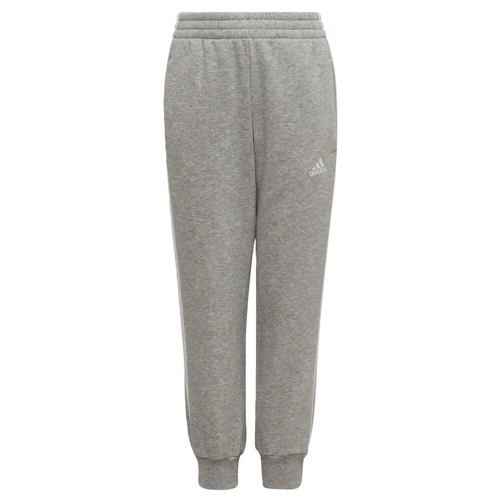 Adidas Essential 3-Stripes Tapered Sweatpants, Gray