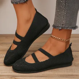 AMOZAE- -  Elastic Knitting Flats