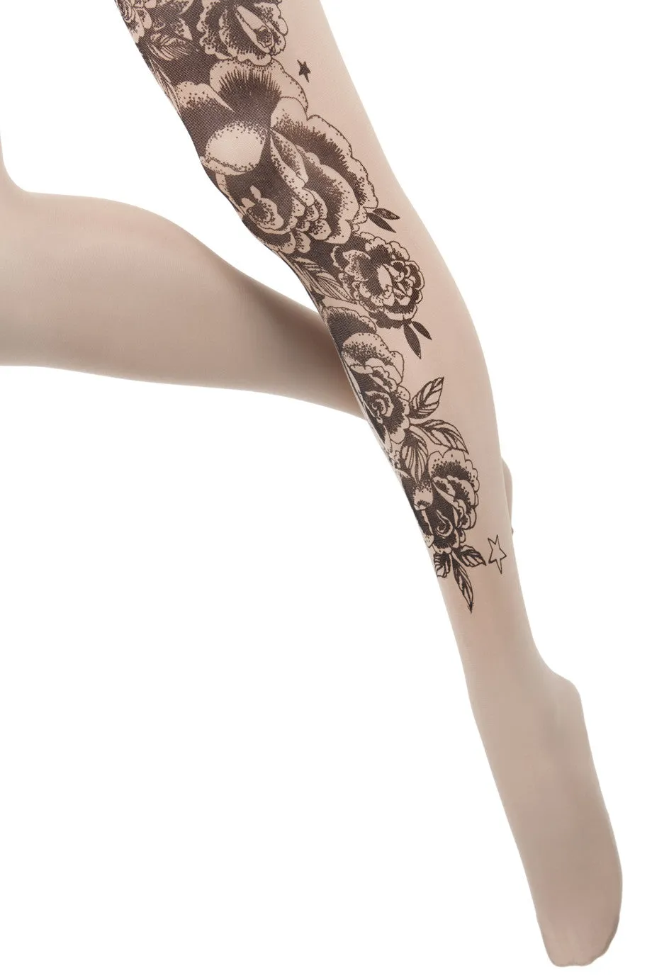 BEBAROQUE SWEAT PEA Tattoo Tights