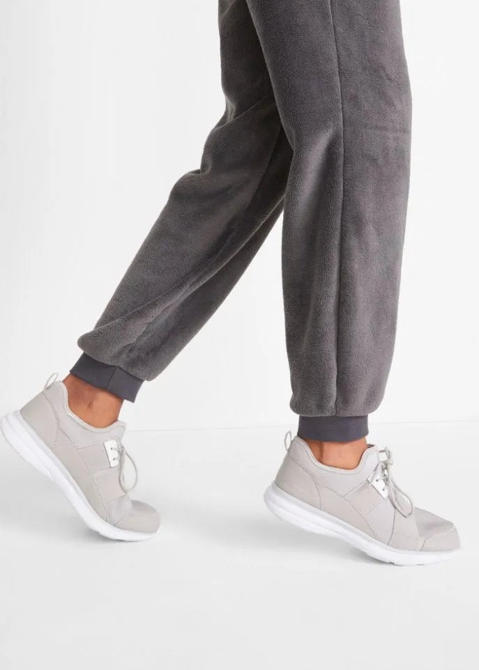 Bpc Bonprix Collection Fleece Cuffed Sweatpants, Gray