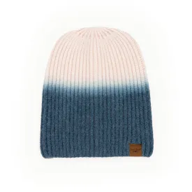 Britt's Knits Double Dip Beanie Hat Blue/Pink