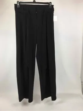 Cache Women Size 2 Black Crepe Belted Wide Leg Pants