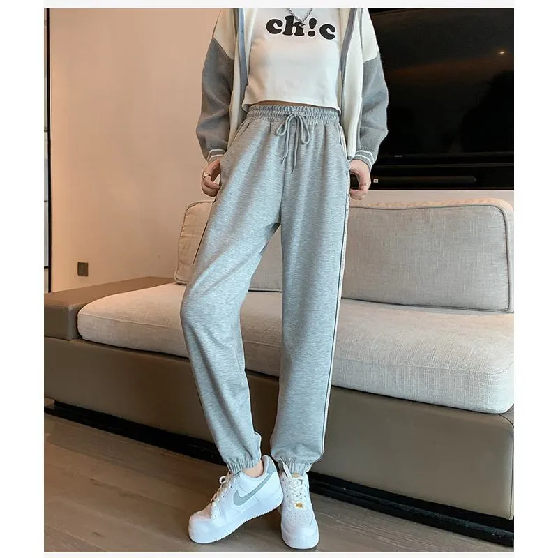 Casual Banana-Shaped Plus Sports Plus Velvet Loose Fit Sweatpants