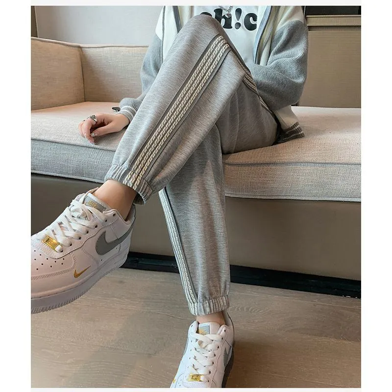 Casual Banana-Shaped Plus Sports Plus Velvet Loose Fit Sweatpants