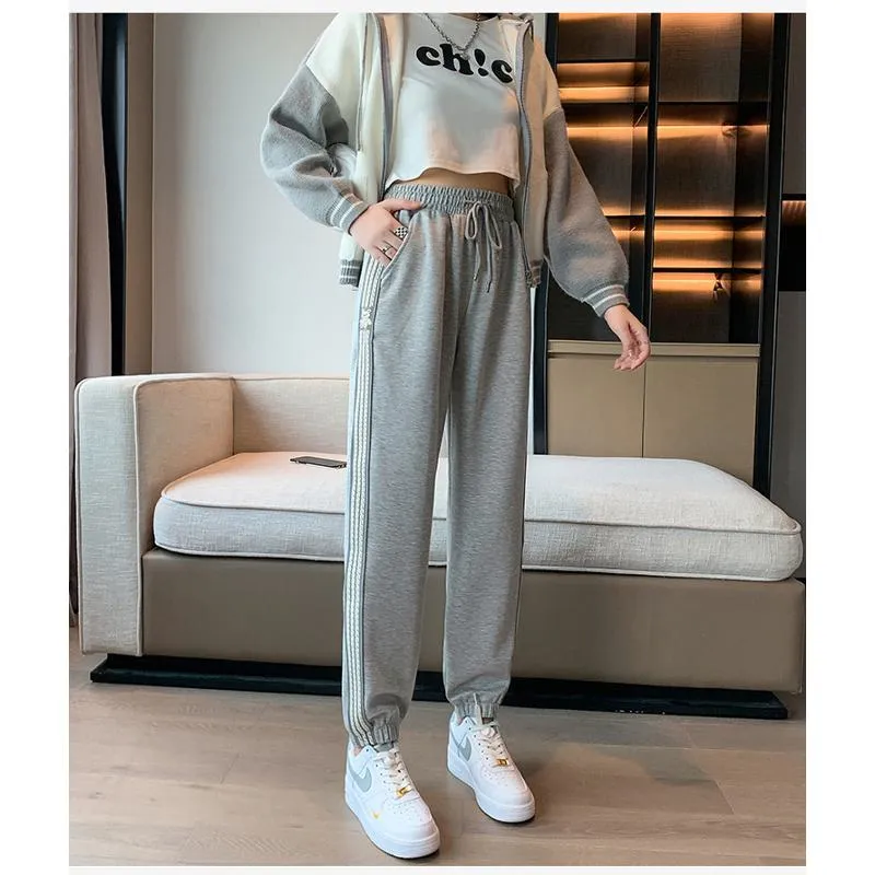 Casual Banana-Shaped Plus Sports Plus Velvet Loose Fit Sweatpants