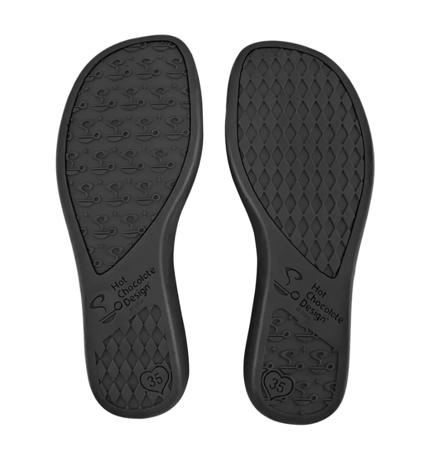 Chocolaticas® BLACK POLKA Mary Jane Flat