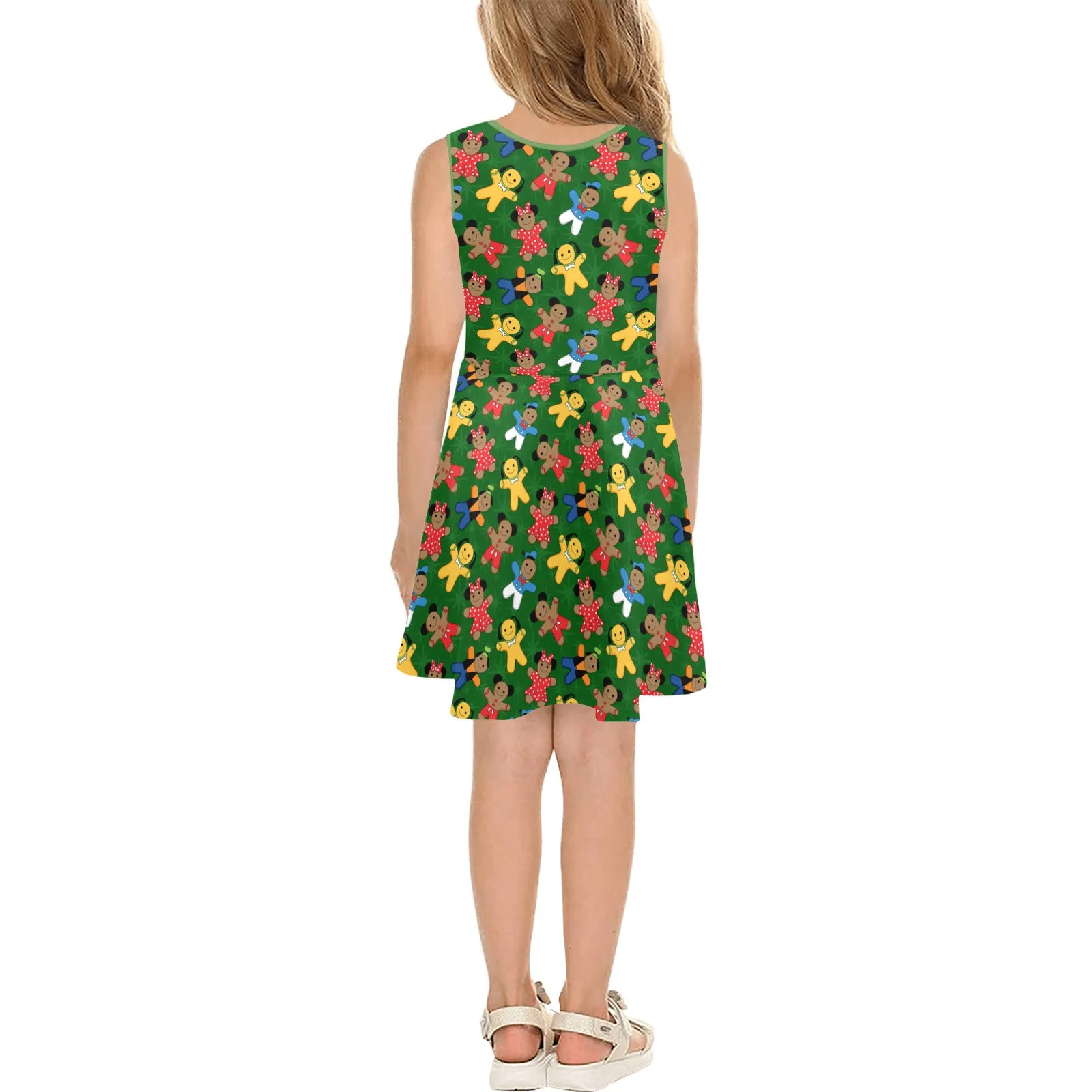 Christmas Cookies Girls' Sleeveless Sundress