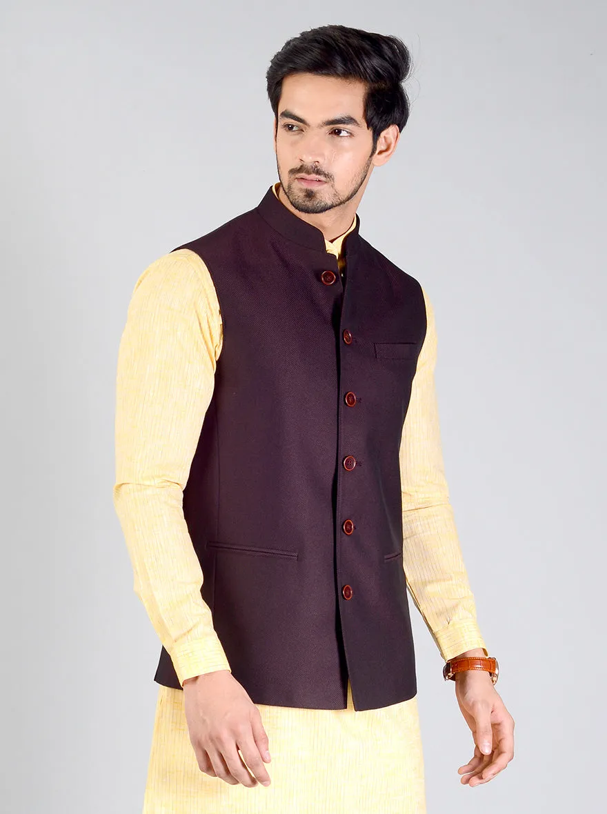 Dark Brown Modi Jacket | JadeBlue