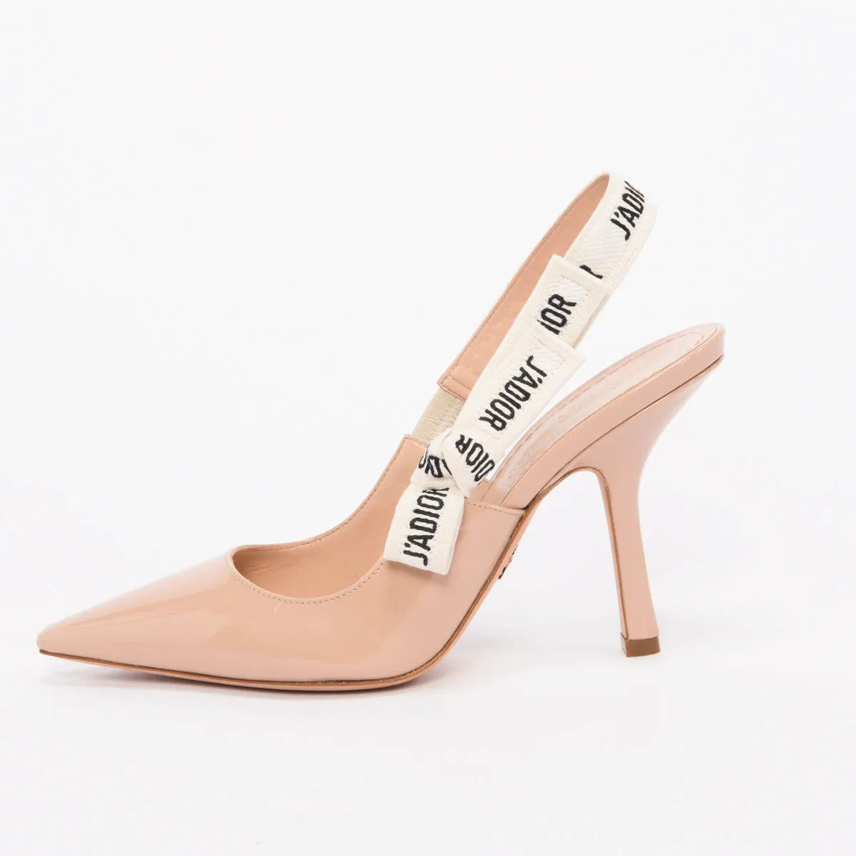 Dior Nude Patent J'Adior Slingback Pumps 37.5