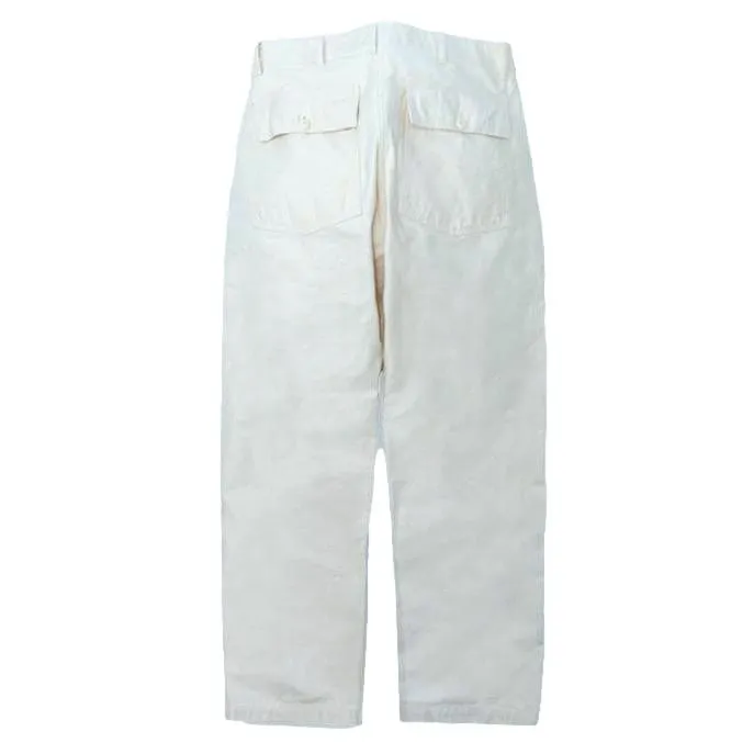 Fullcount Back Satin Utility Trousers (Ecru)