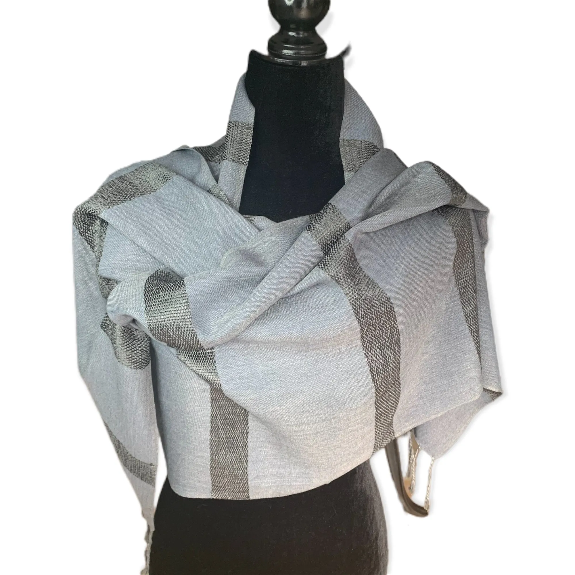 Helyat Handwoven Scarf - Gray