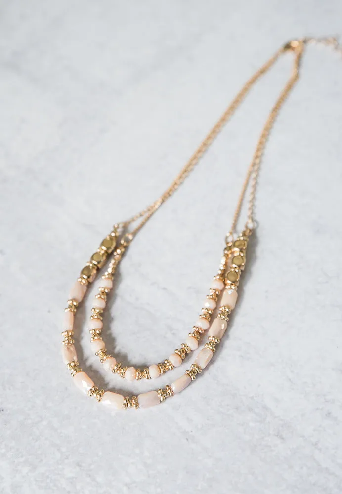 In the Moment Necklace in Nude [Online Exclusive]