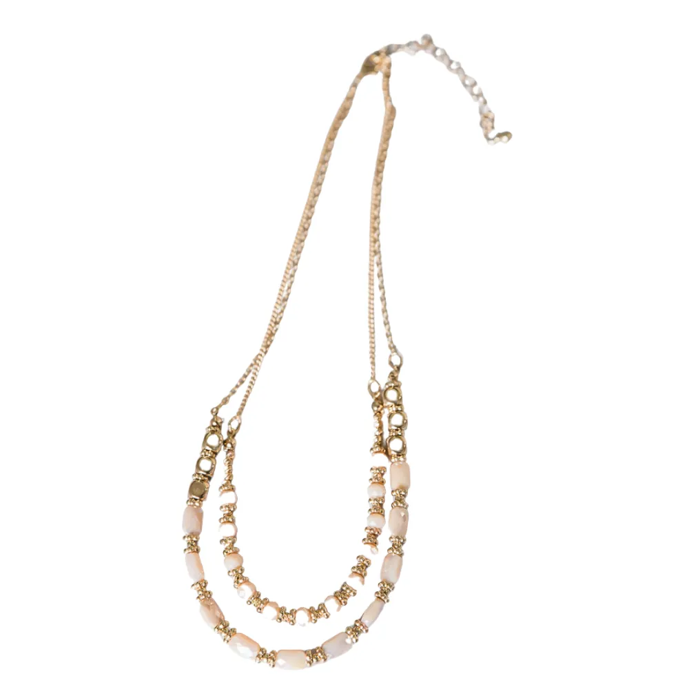 In the Moment Necklace in Nude [Online Exclusive]