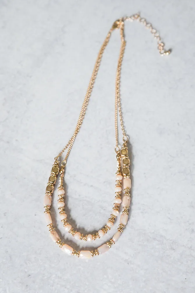 In the Moment Necklace in Nude [Online Exclusive]