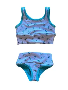 Mini Lain Bikini Set- Blue Belle