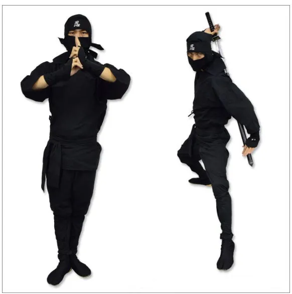 Ninja Suit Set (for Adult)・Black