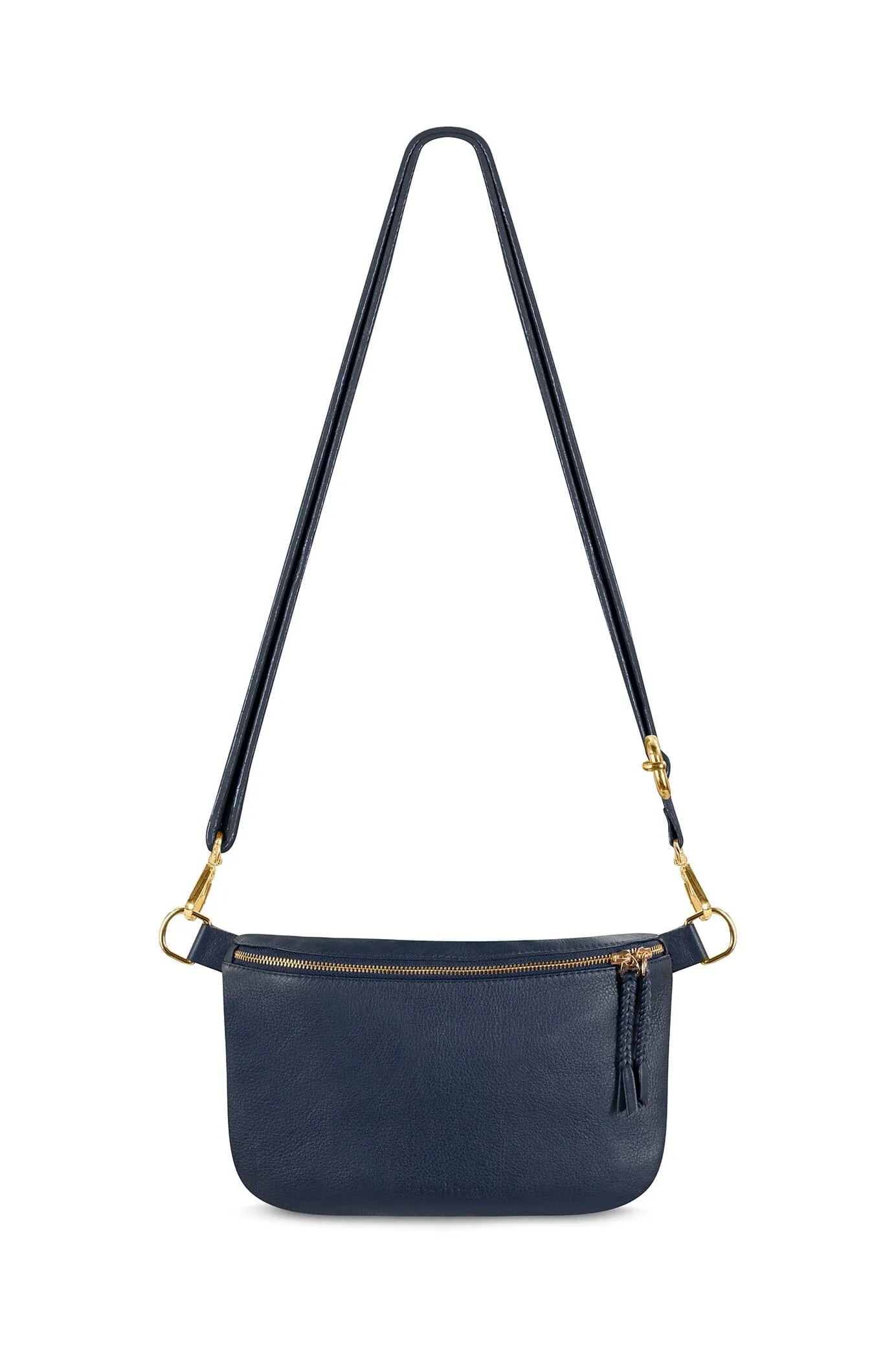 Ramona Leather Handbag Navy