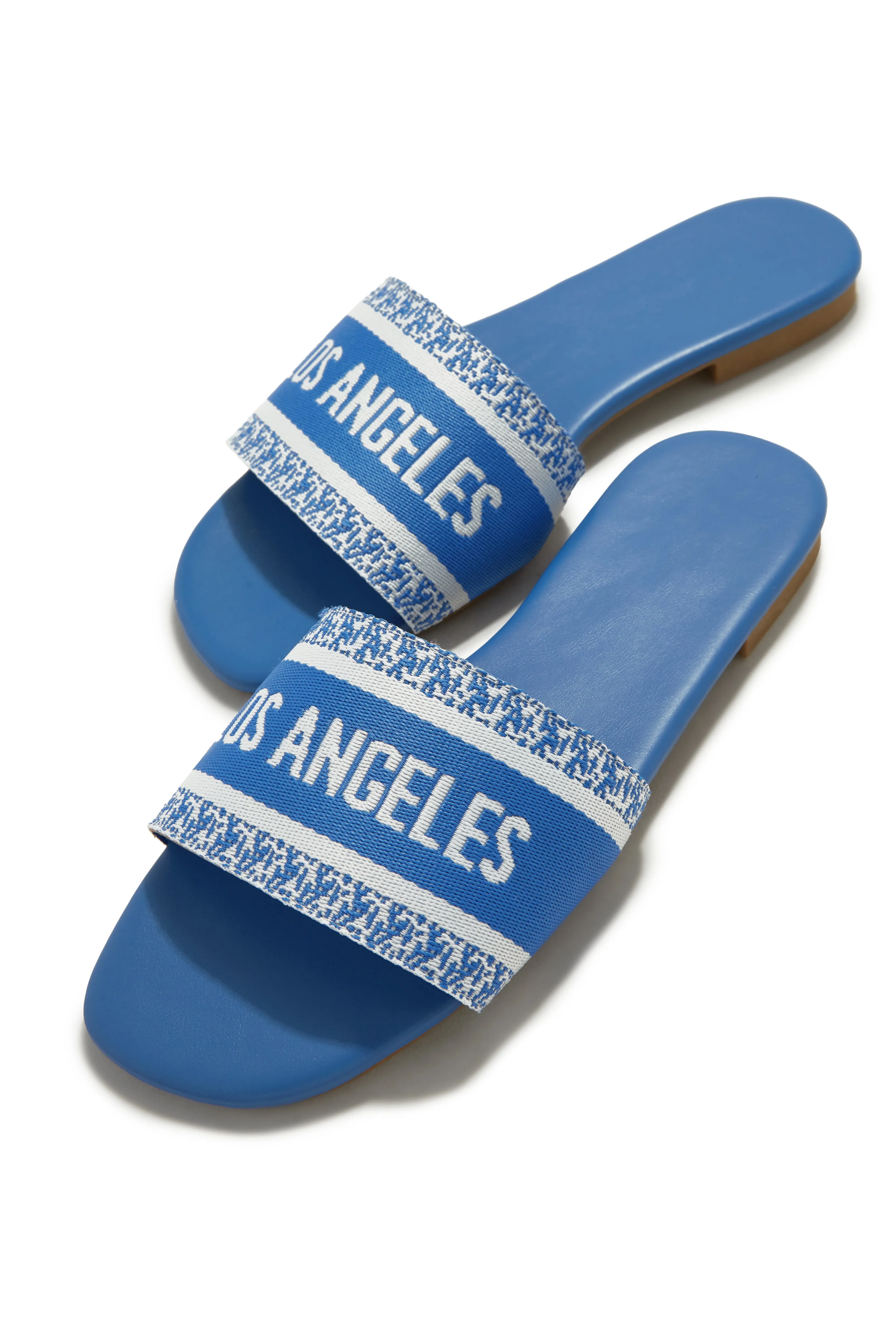 Resort Vacay Slip On Sandals - Blue