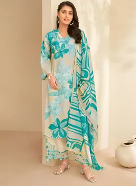 Sahiba Pure Cotton Printed Unstitched Suit Dress Material for Women