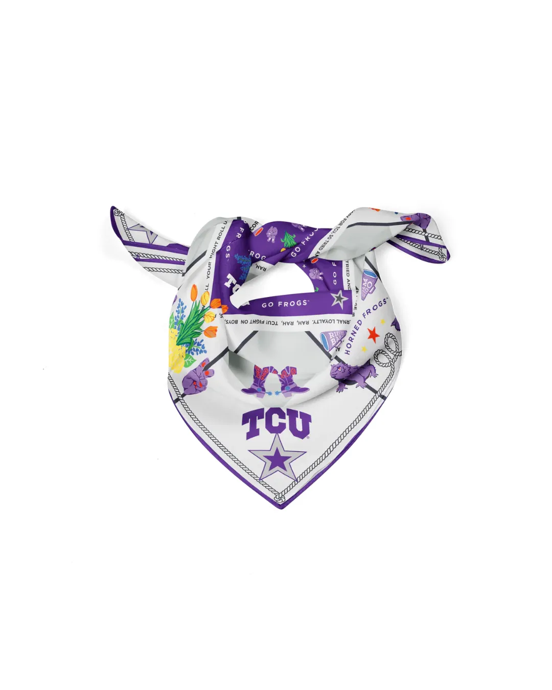 Silk Scarf TCU Horned Frogs