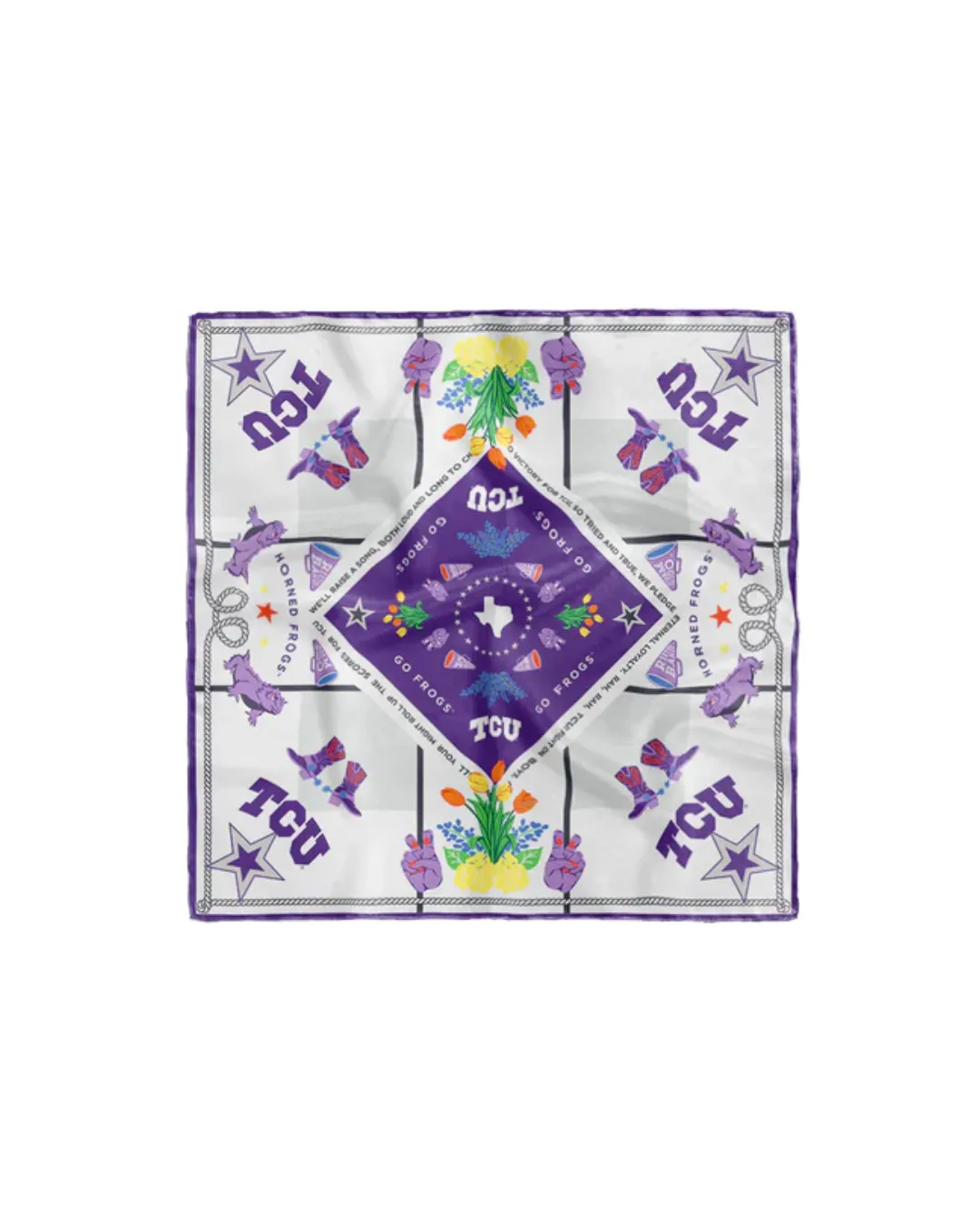 Silk Scarf TCU Horned Frogs