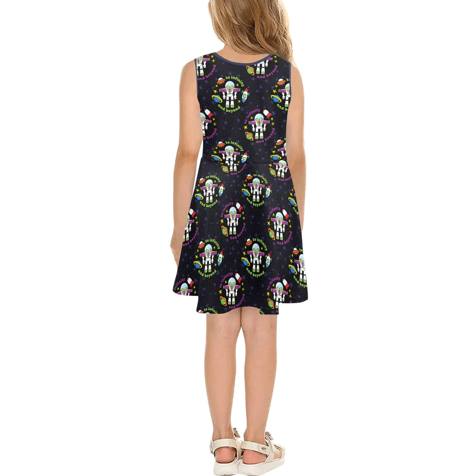 To Infinity And Beyond Girls' Sleeveless Sundress