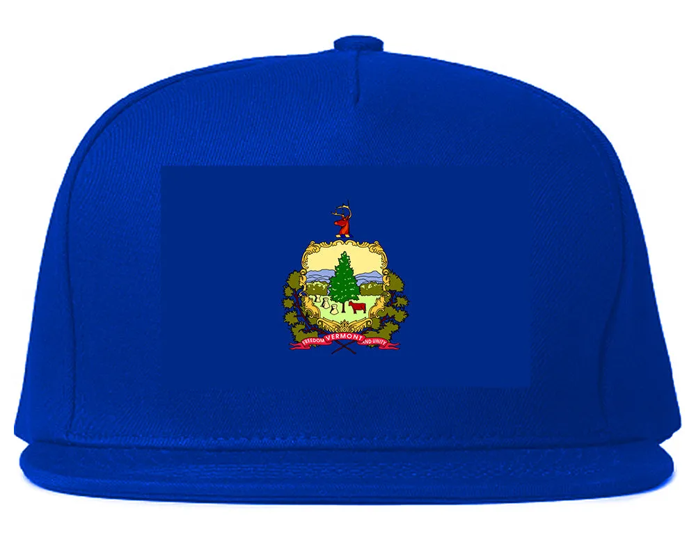 Vermont State Flag VT Chest Mens Snapback Hat