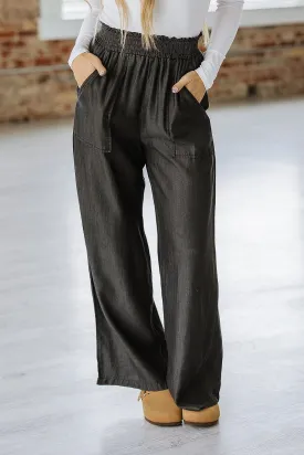 Walsh Smocked High Waist Wide Leg Jeans | S-2XL | PRE ORDER